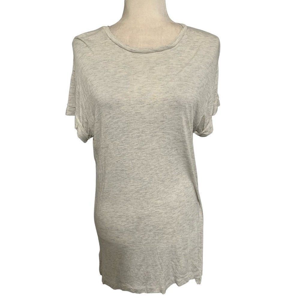 Allsaints Authentic Solid Light Heather Gray Shor… - image 4